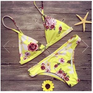 Yellow Floral Zaful Bikini